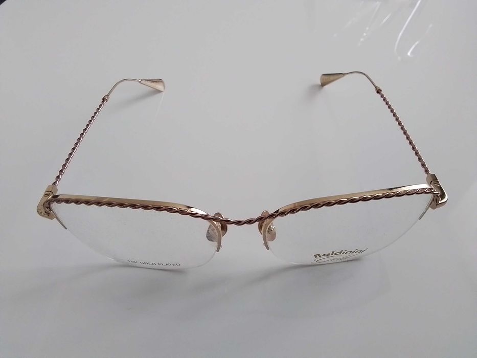 Włoskie złote oprawki oprawy ramki okulary BALDININI Gold 18k Unisex.