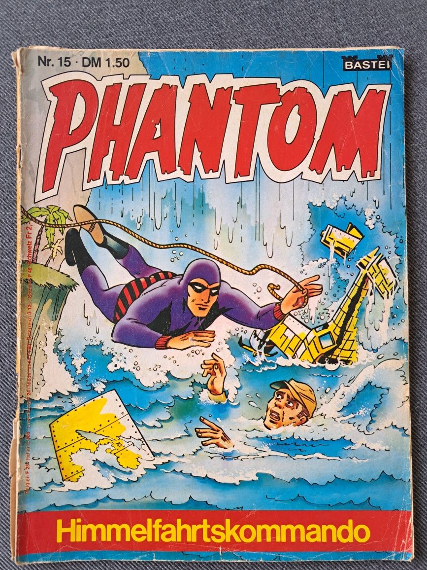 4 szt komiksu Phantom nr. 15, 29, 51, 120