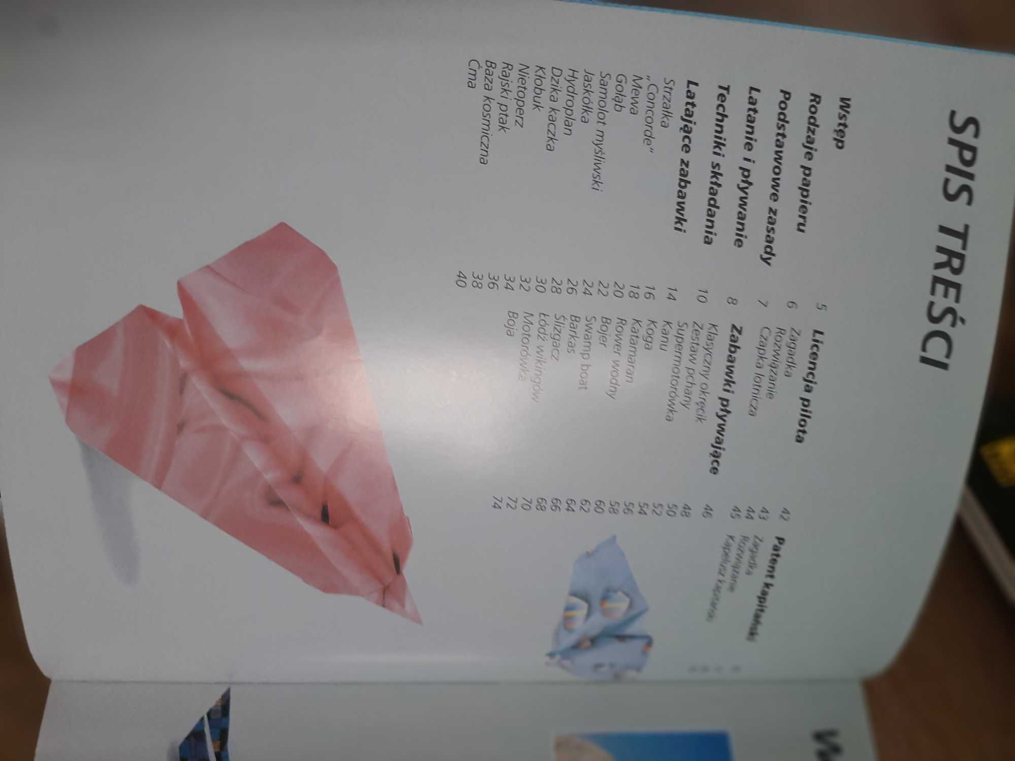 Książka origami zabawki z papieru