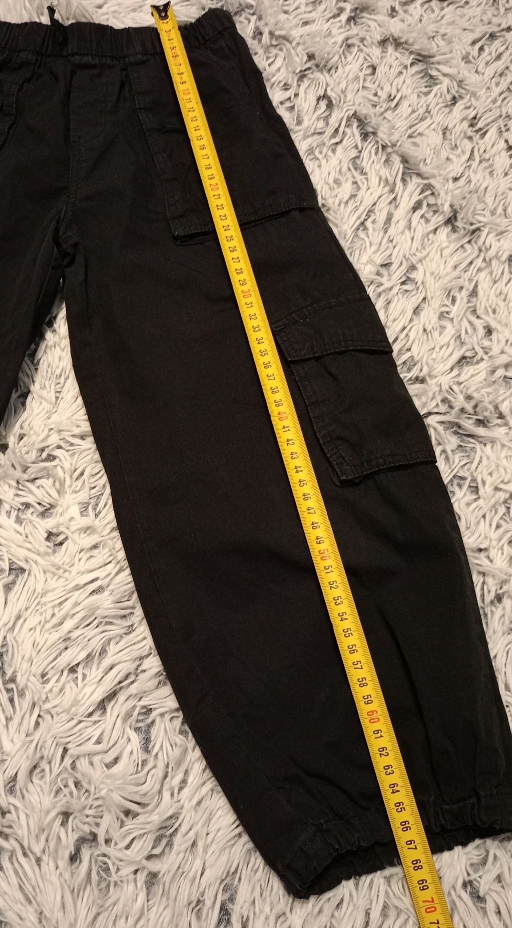 Spodnie Cargo czarne H&M roz. 116
