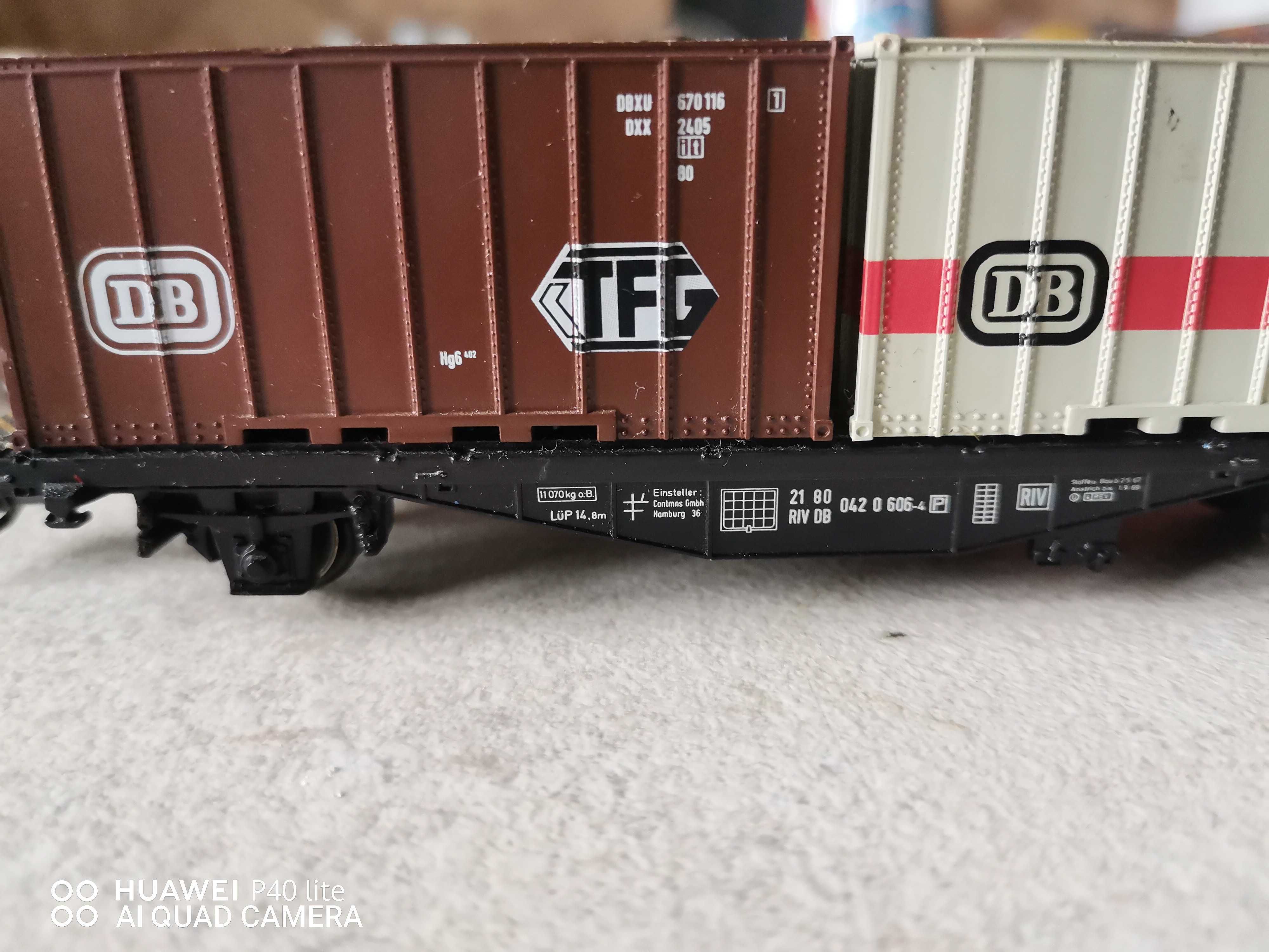 MARKLIN 4664 DB container wagon H0