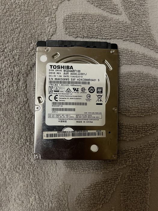 Накопияувач HDD SATA 1.0TB Toshiba + зовнішня кишеня