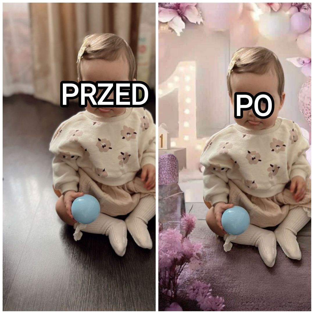 Wirtualna Sesja Zdjęciowa Urodzinowa Roczek itd