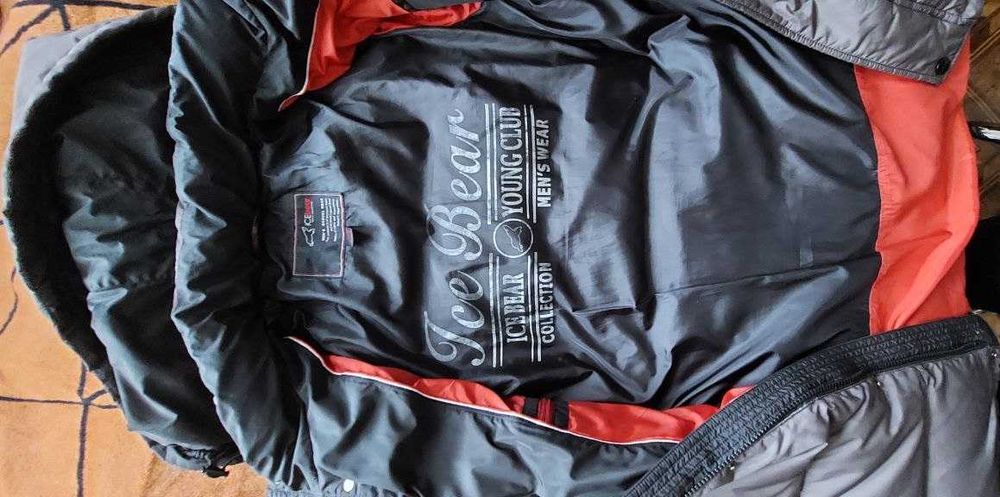 Зимняя куртка, гусиный пух и перо, ICE Bear, теплый пуховик