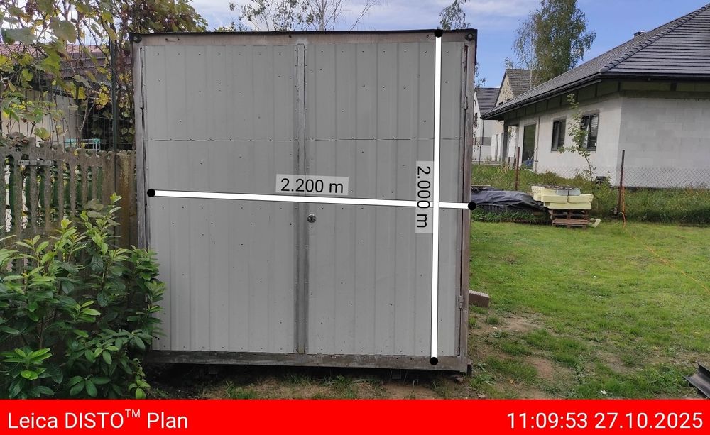 kontener budowlany blaszak magazyn garaż przechowalnia