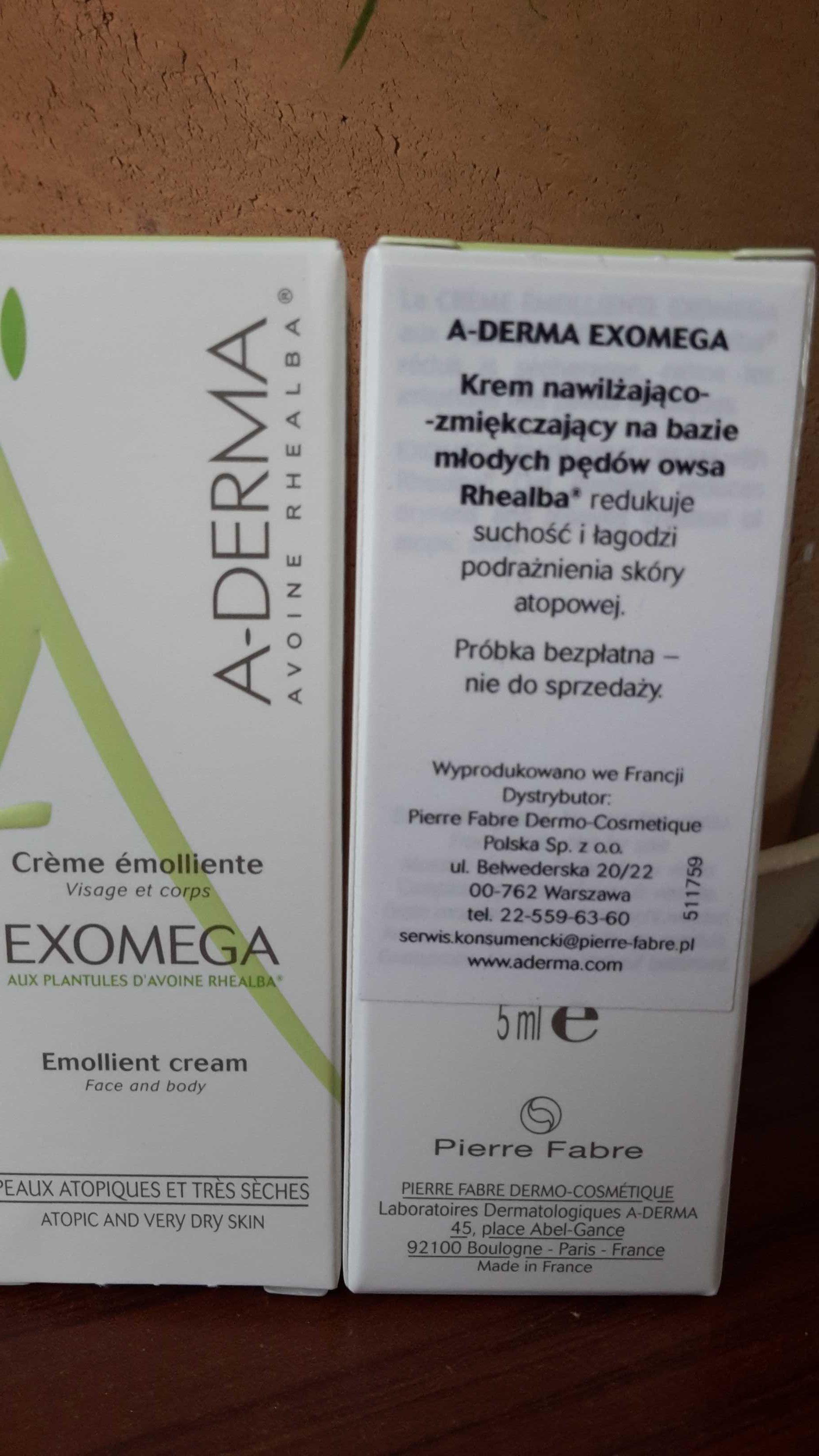 A-DERMA Exomega Control  Krem emolient 50 ml