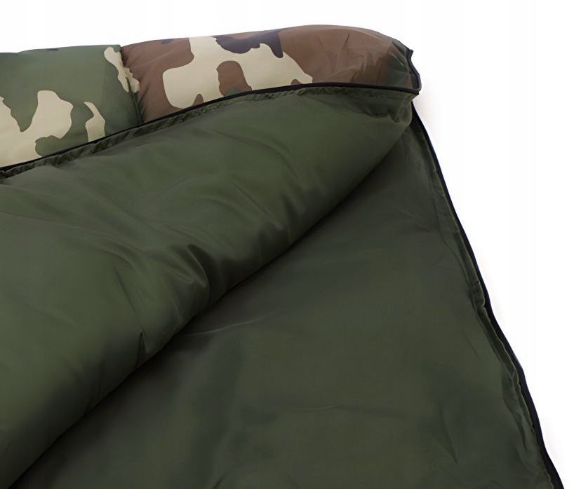 Śpiwór turystyczny wojskowy ciepły 210x75 cm