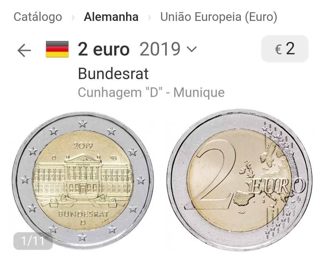 Moeda 2€, Alemanha 2019
