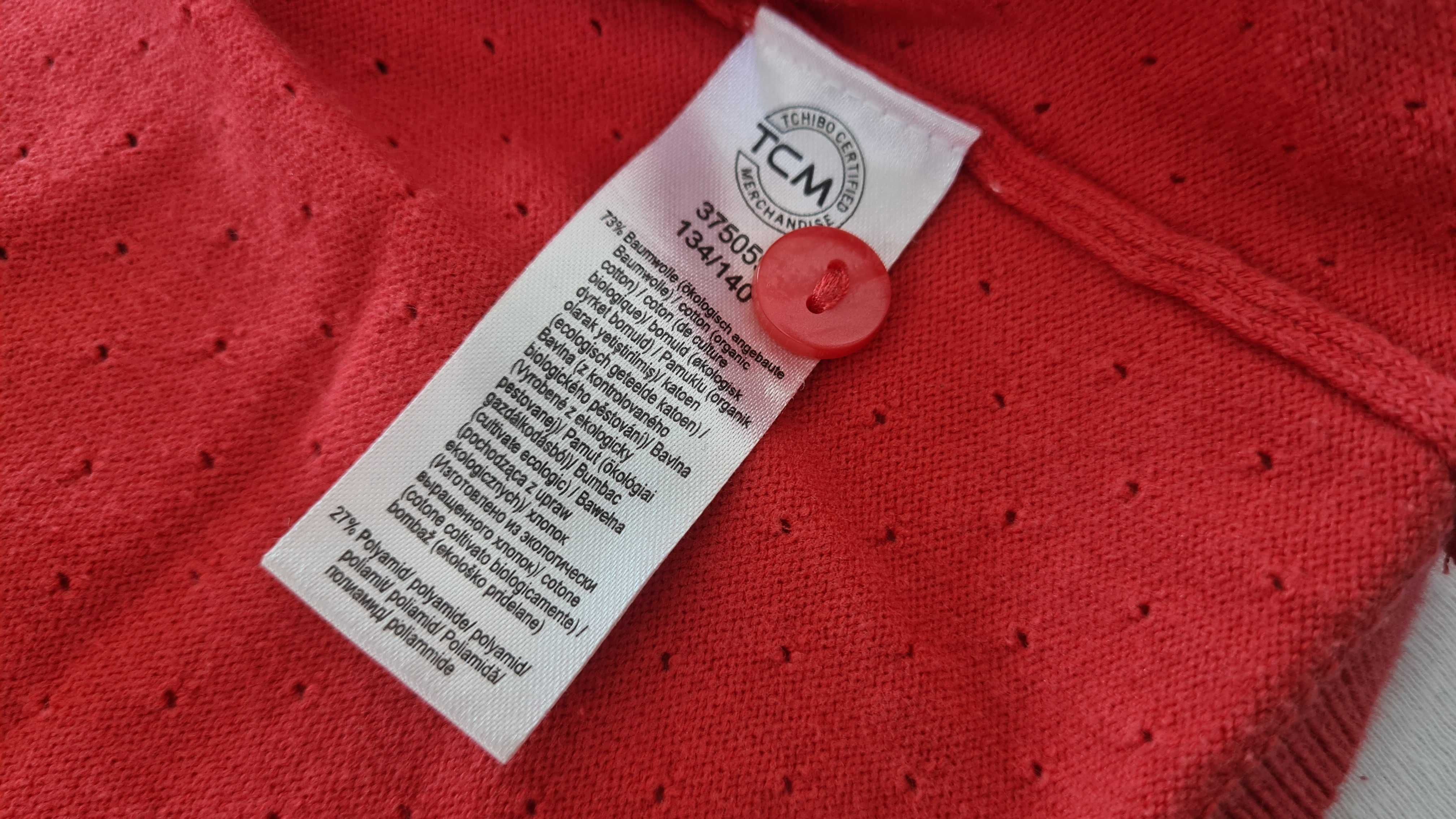 Sweterek zapinany 3 sztuki 134/140 Tchibo Nutmeg