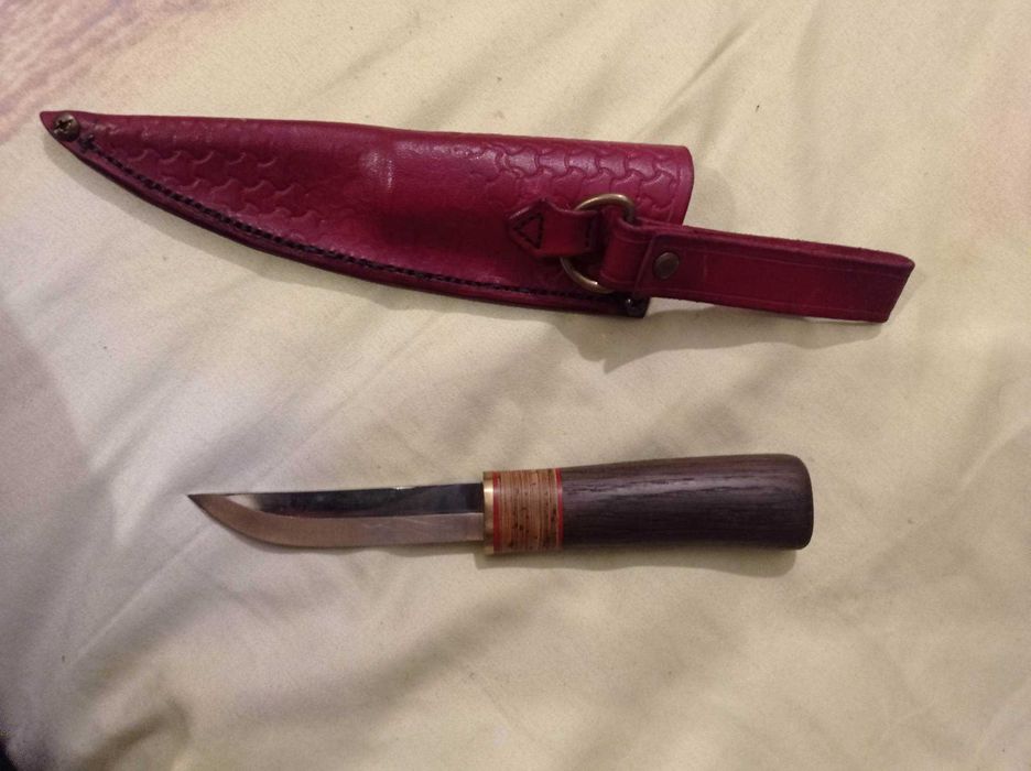 Nóż bushcraft puukko stal nierdzewna hartowany ręcznie robiony