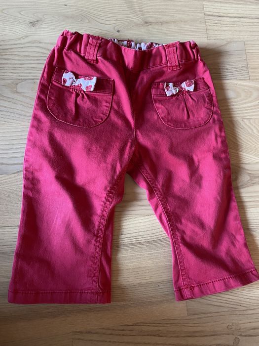 Jeansy niemowlęce h&m r. 74