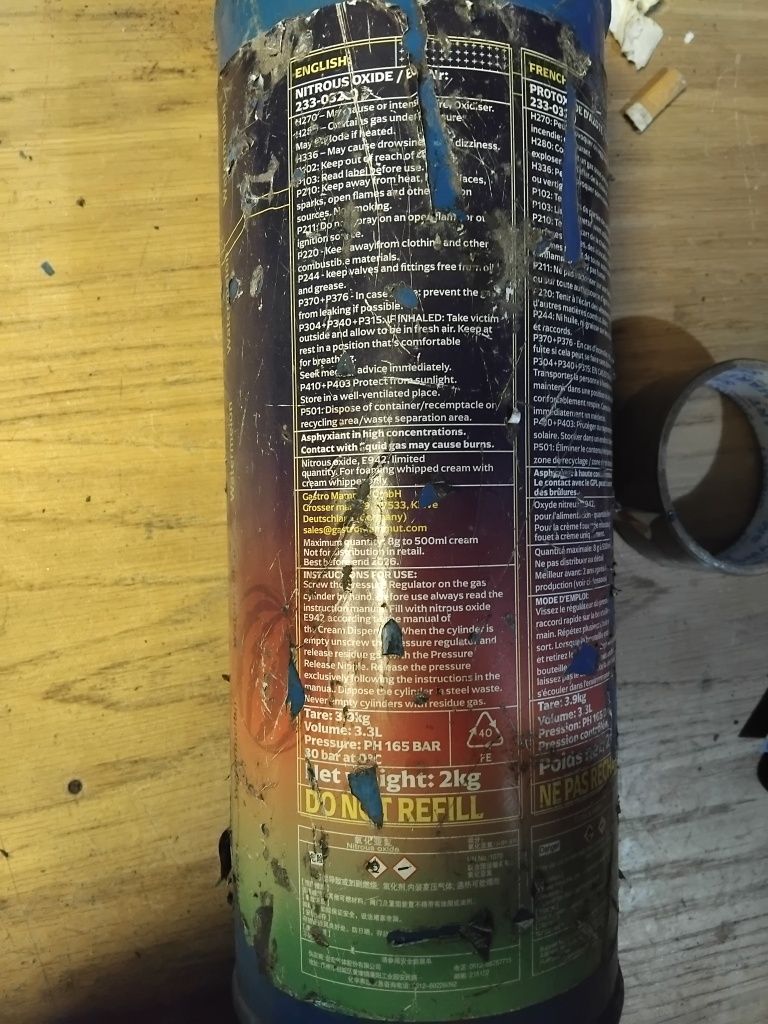Bufor, pusty zbiornik ciśnieniowy PH165BAR 3.3L 3.9kg
