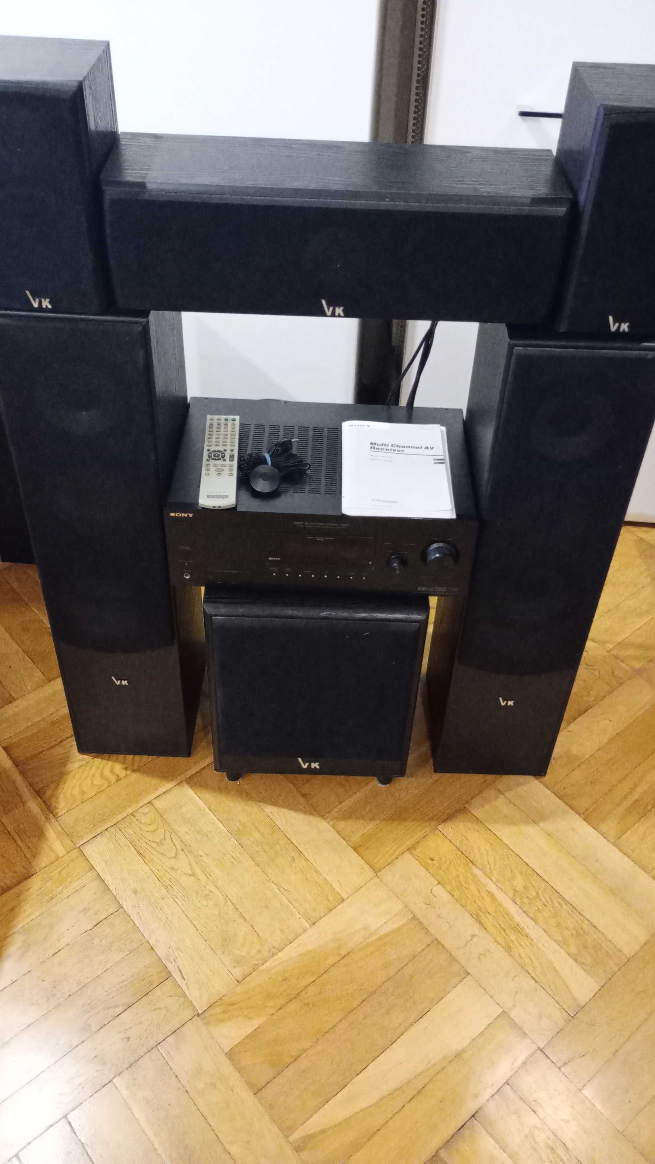 Kino domowe Voice Kraft + subwoofer + wzmacniacz