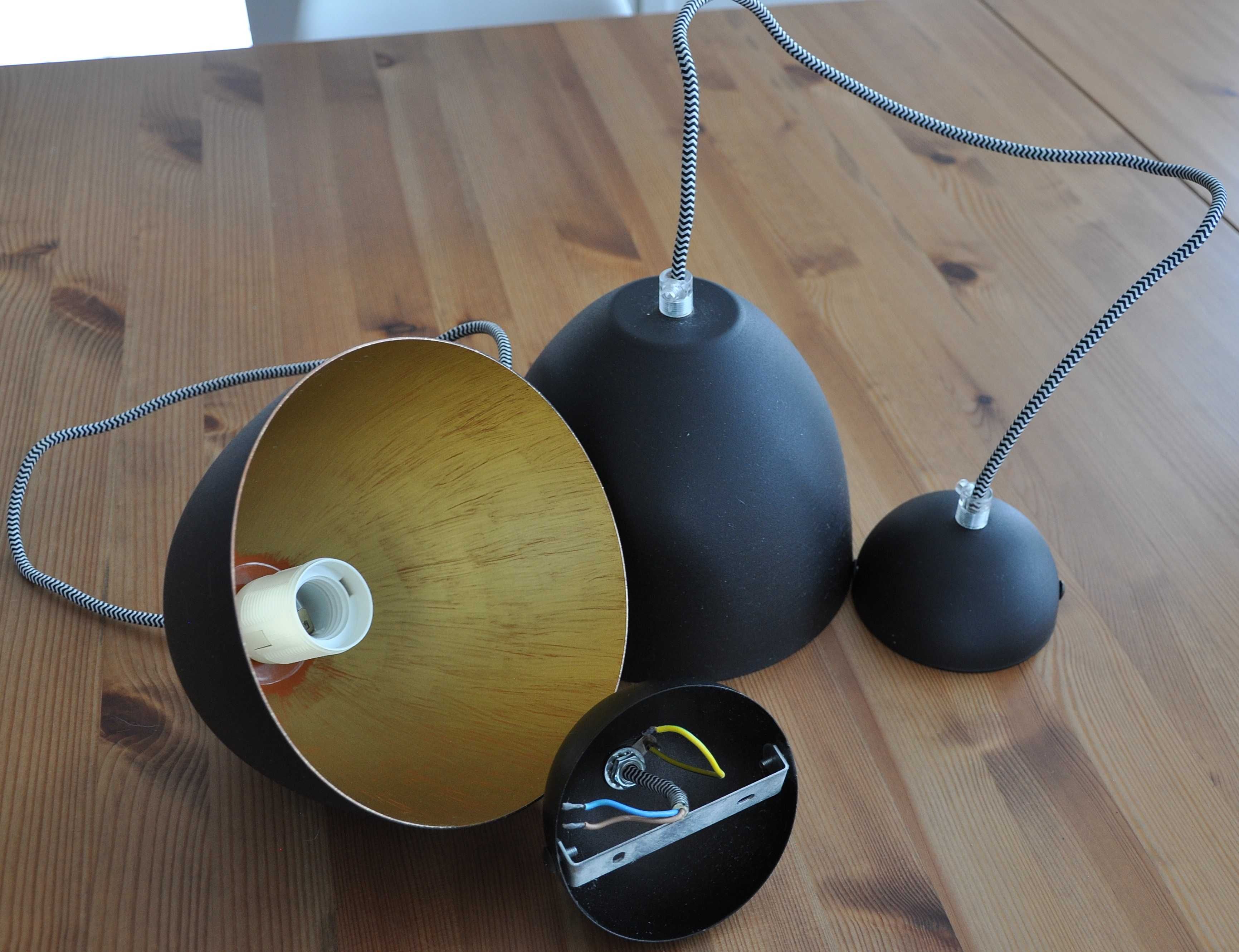 Lampy wiszące metalowe w stylu loft 2 sztuki