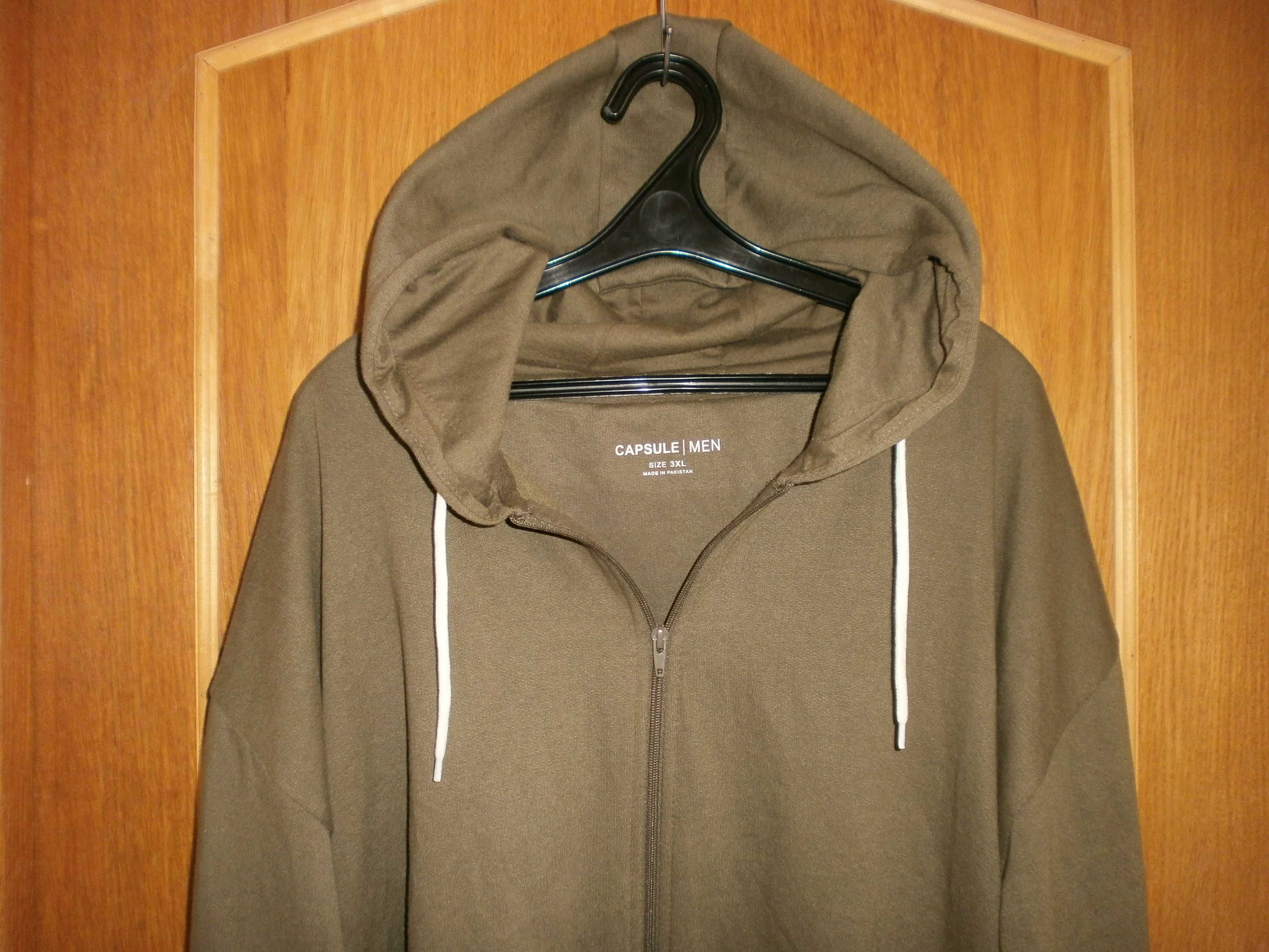 Большой размер. Куртка Capsule Men, олива, р. 3XL, наш 70+. ПОГ-86 см