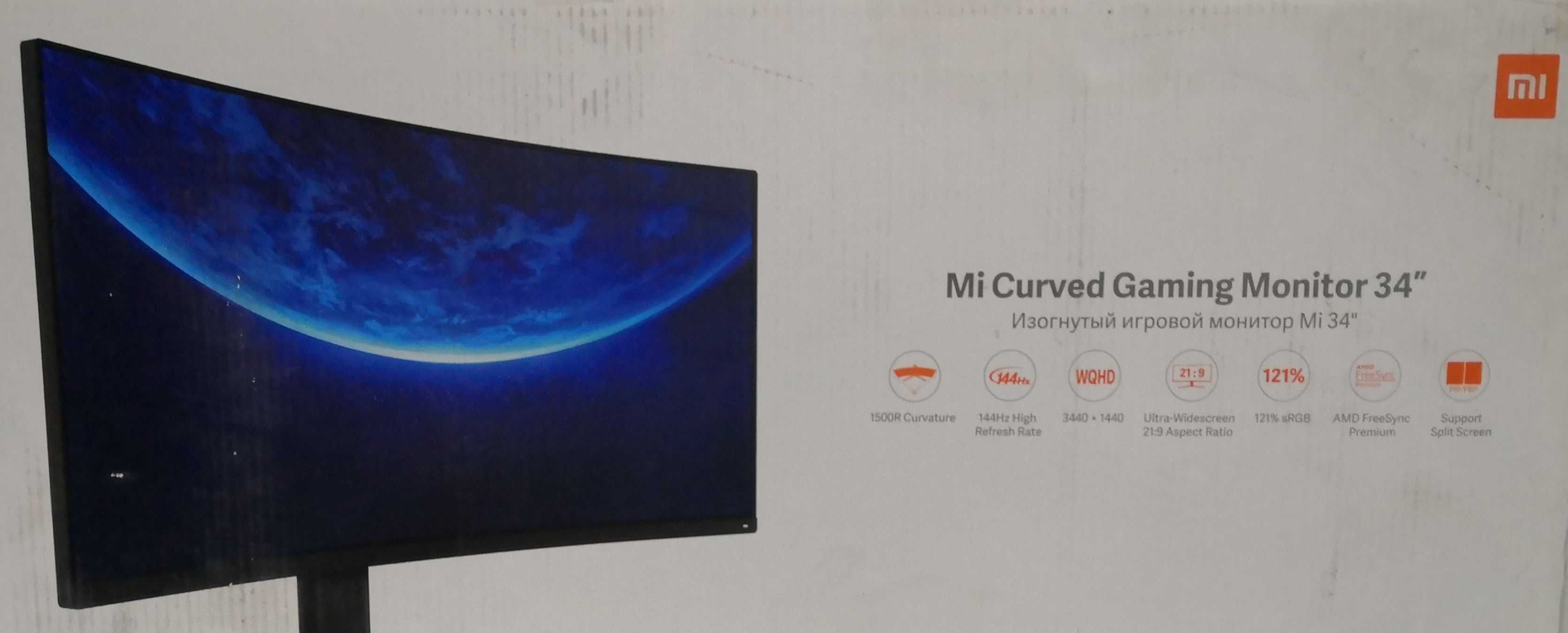 Monitor Xiaomi Mi Curved Gaming XMMNTWQ34 34" 3440x1440px 144Hz 4 ms