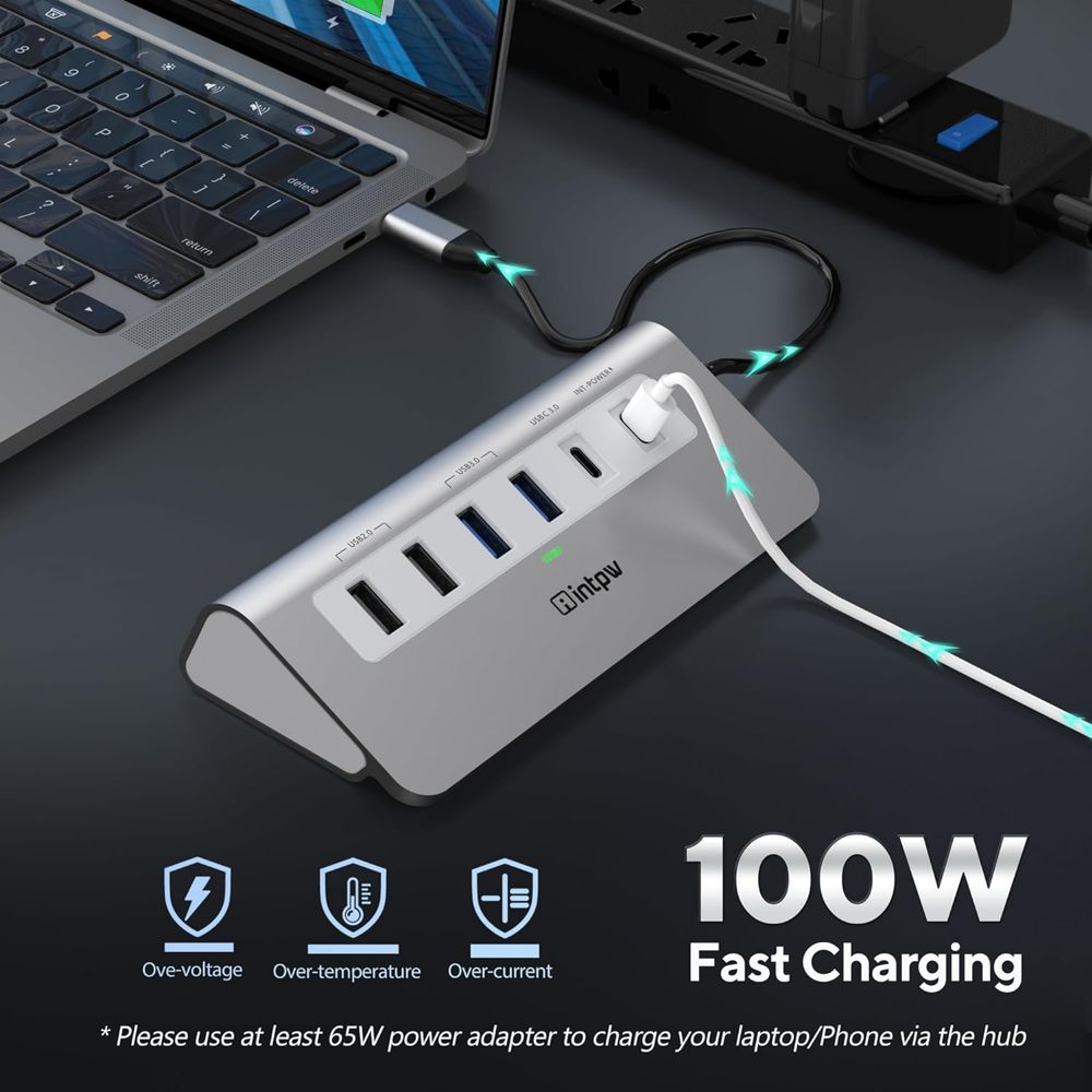 Wieloportowy adapter koncentratora USB C 9 w 1 4K