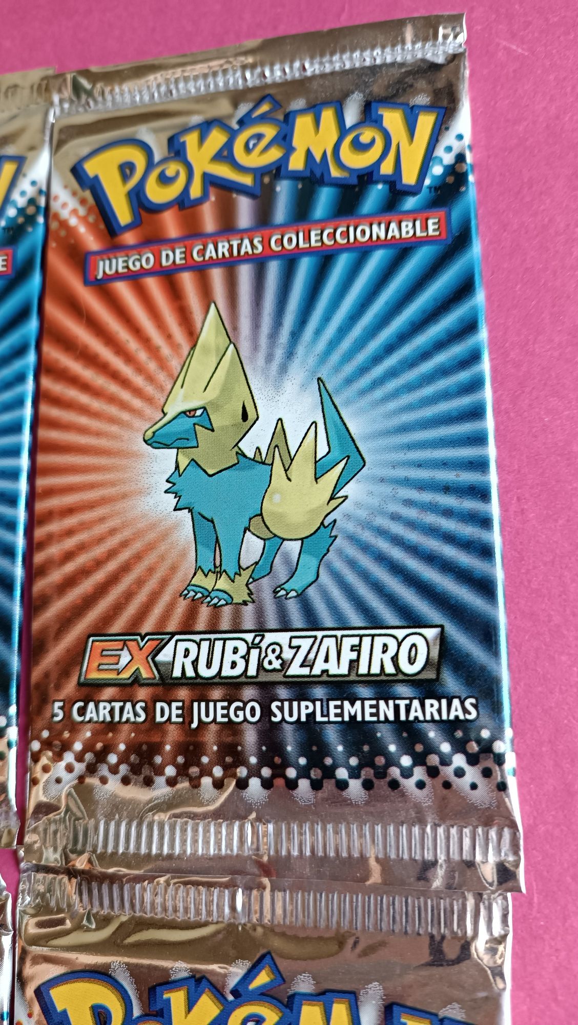 Pokémon Selados conjunto 4 boosters Ex Ruby & Sapphire Art Set 2004