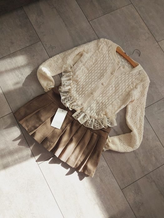 Spodnico spodenki zara krata 36S nowe