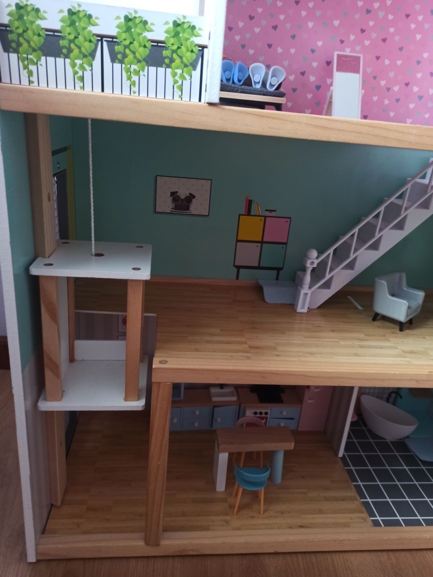 Drewniany domek dla lalek XXL Lidl Playtive
