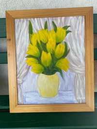 Obraz kwiaty w wazonie