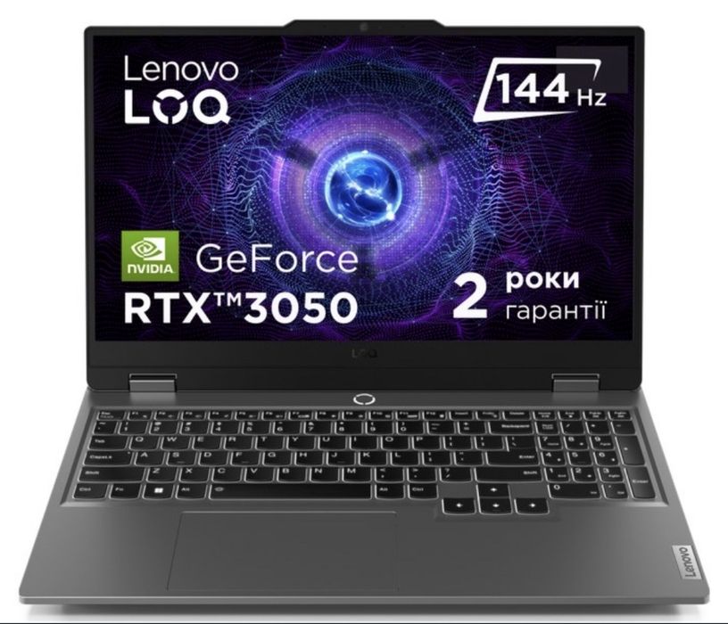 Ноутбук ігровий Lenovo LOQ 15IAX9 (83GS00ALRA) Luna Grey