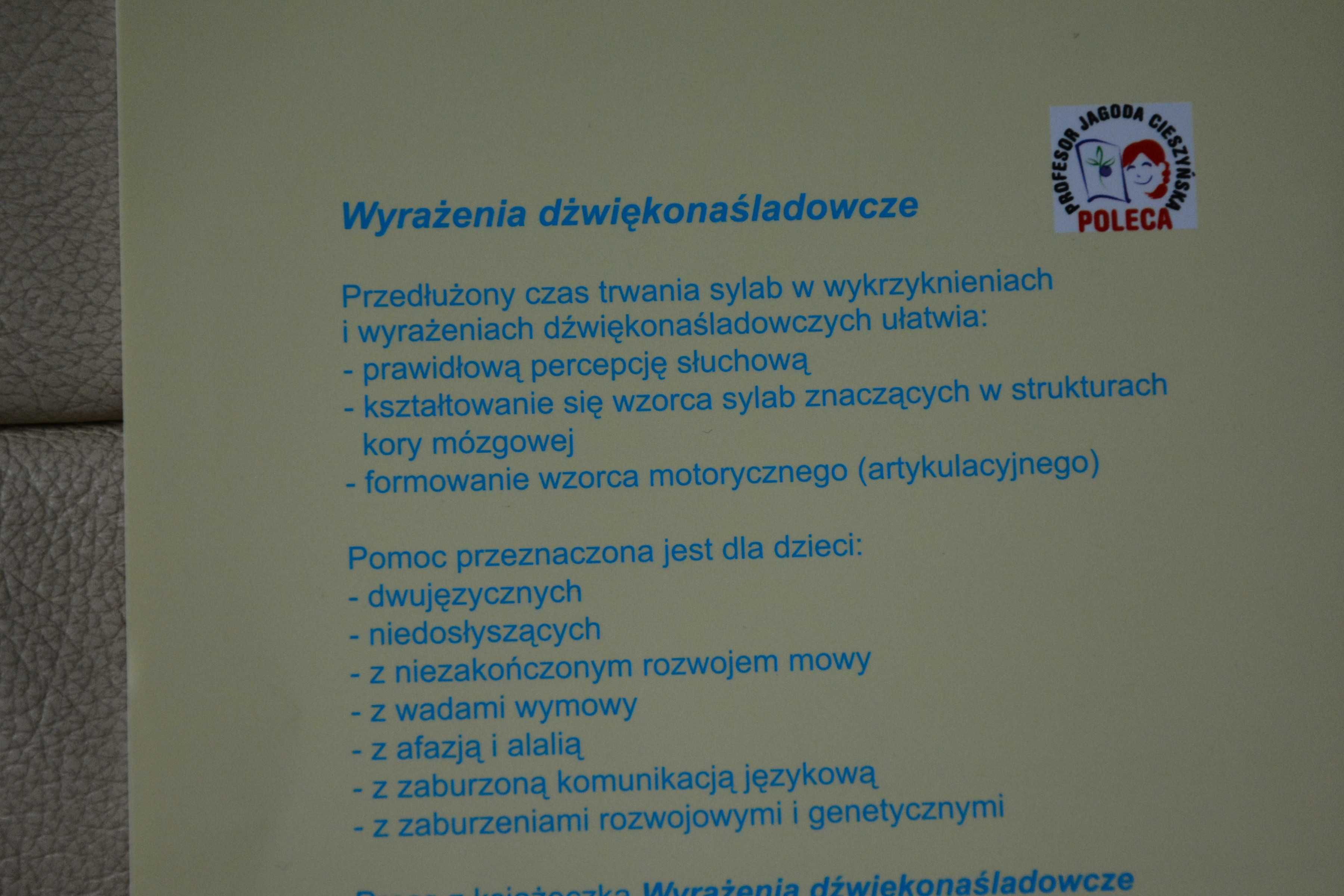 Słucham i uczę się mówić. Wyrażenia dźwiękonaśladowcze plus płyta cd.