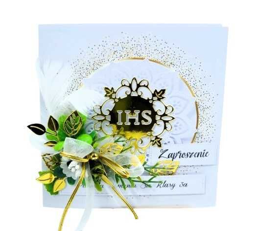 Zaproszenia I Komunia Św. spersonalizowane dla Wychowawcy Klasy