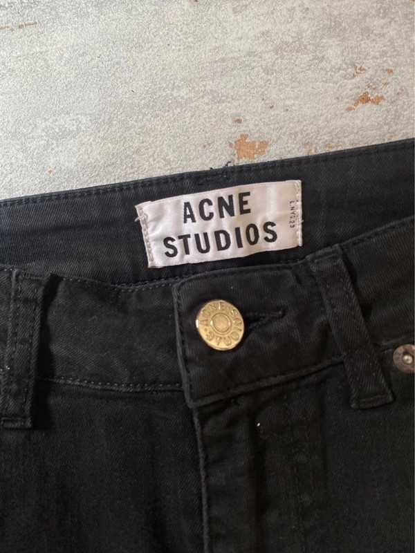 Acne Studios spodnie jeansowe czarne damskie skinny r 26/32