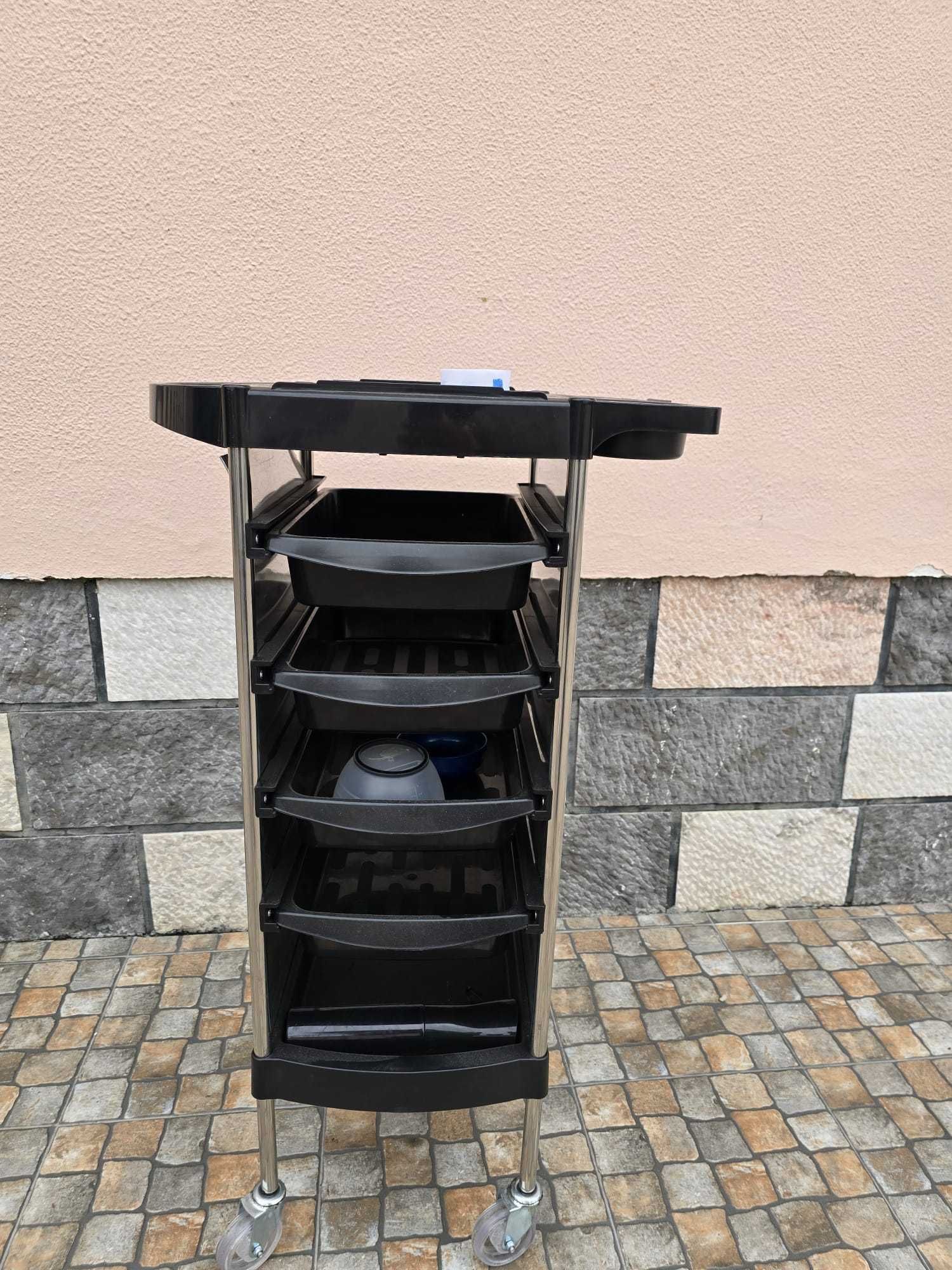 Carrinhos auxiliares barbeiro/cabeleireiro
