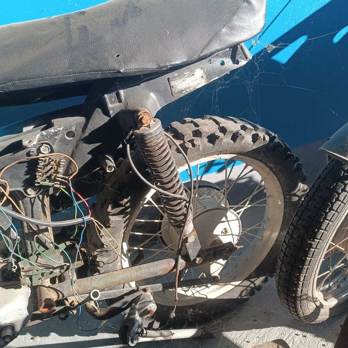 MZ TS 150 Silnik rama lagi fotel lampa błotnik koła