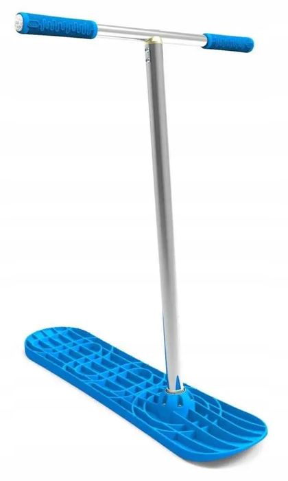 Hulajnoga śnieżna snow scoot niebieska aluminiowa dla dzieci wyczynowa
