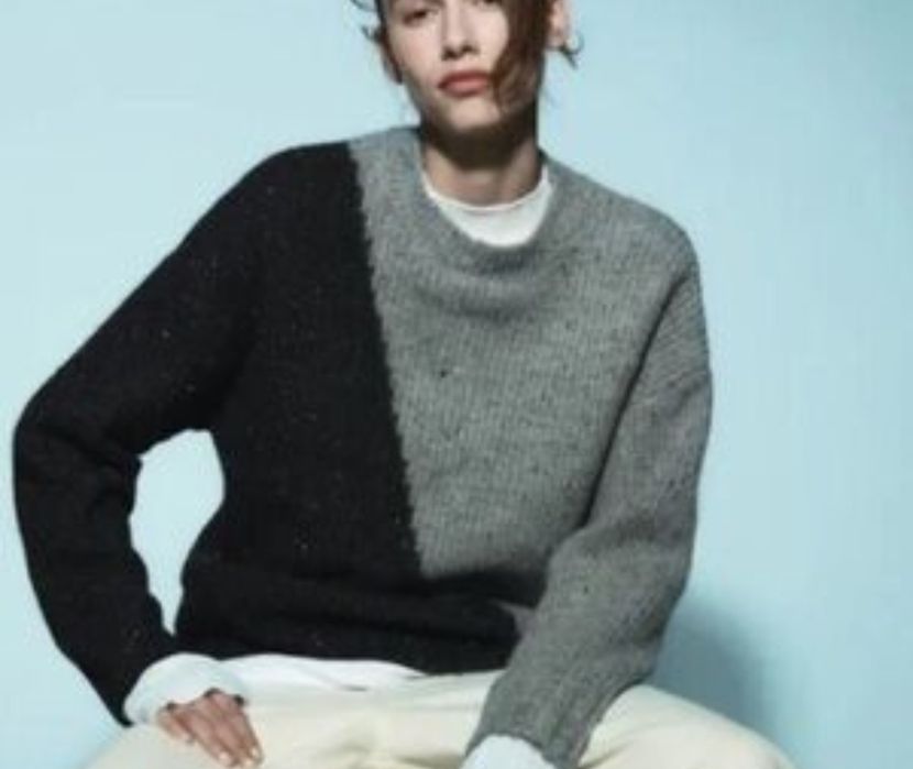 Светр zara сірий