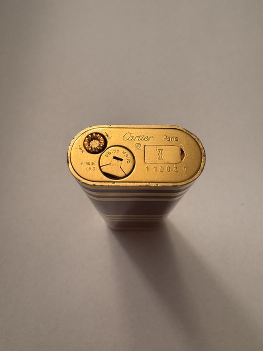 Zapalniczka Cartier Paris Red Lacquer Gold