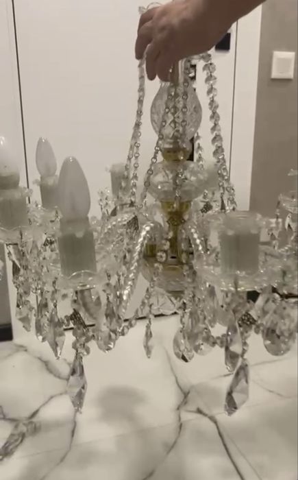 Хрустальна люстра Чешский хрусталь 8 лампочек