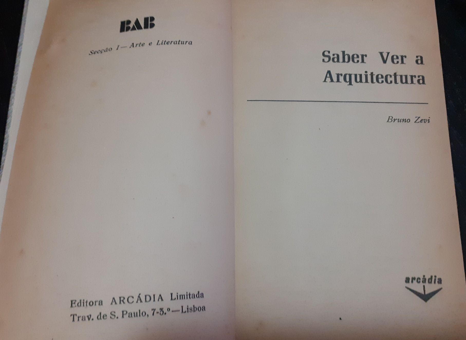 Saber ver a arquitetura.  1a edição