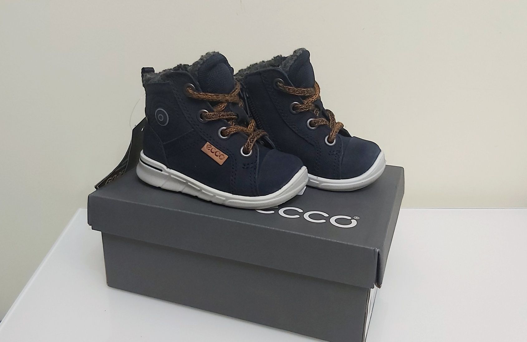 Ecco First теплые ботинки зима еврозима с GoreTex 19 р