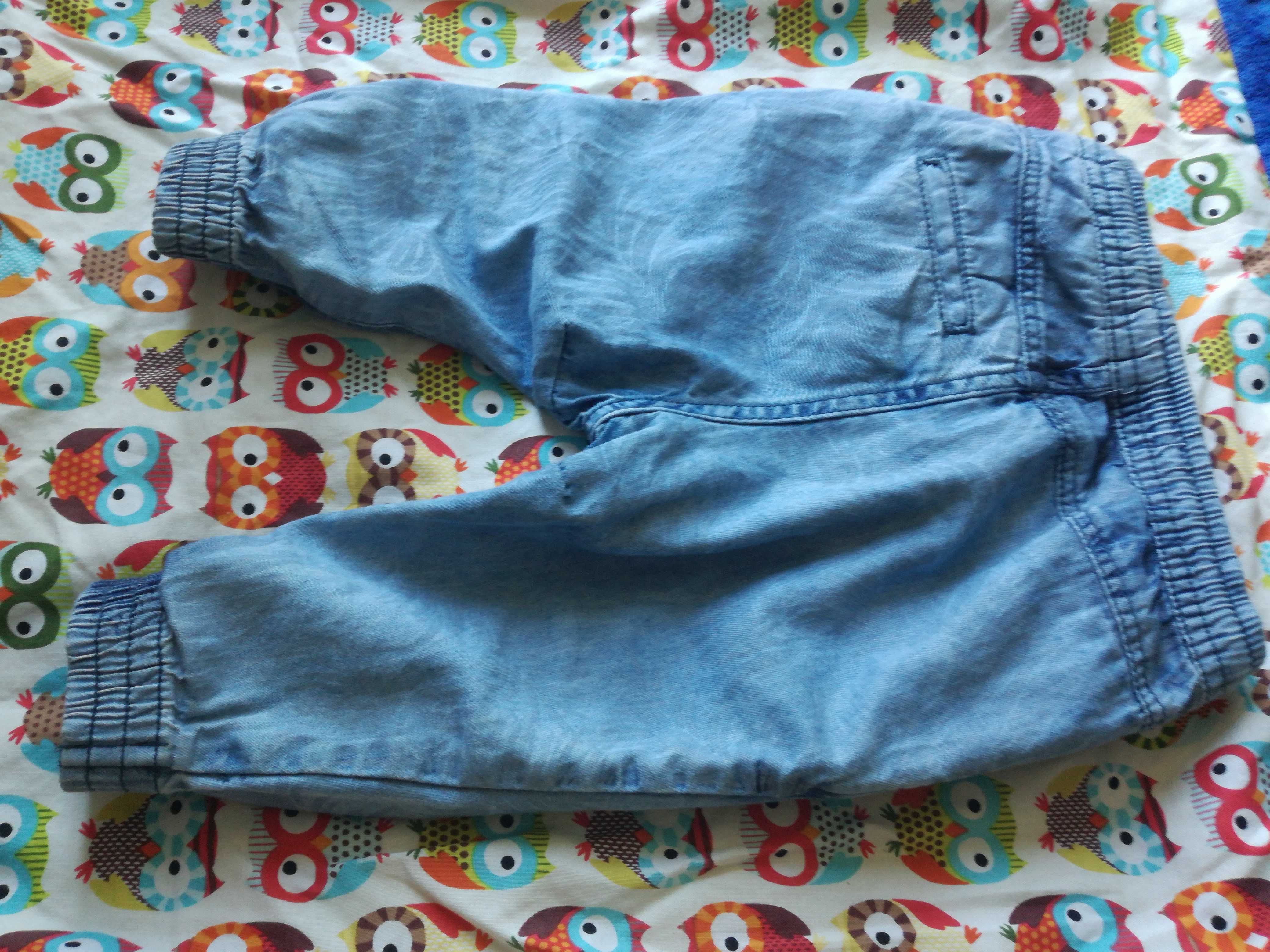 jeansy Zara 74 cm 6-9 m-spodnie dla niemowlaka
