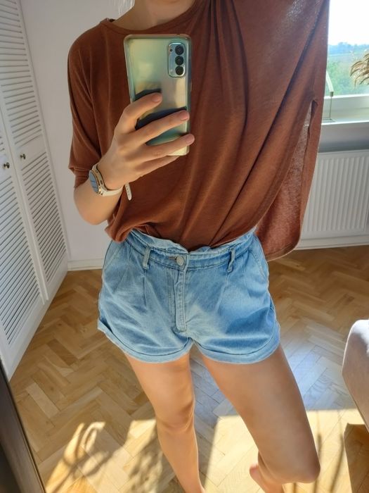 Bluzka oversize nietoperz