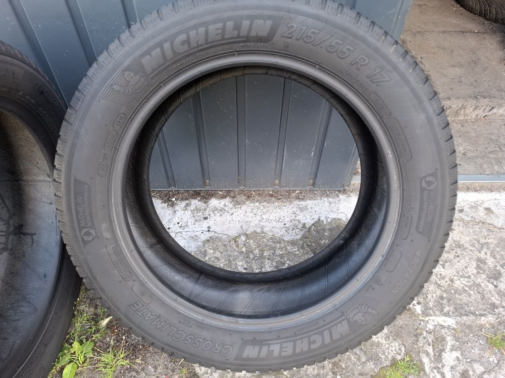 Opony Wielosezon Michelin 215/55/17 Para Ladne !!