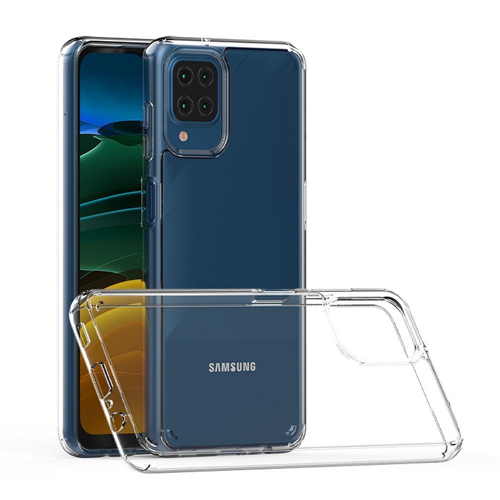 Etui Plecki Przeźroczyste 2Mm Samsung Galaxy A12 + Szkło 9H