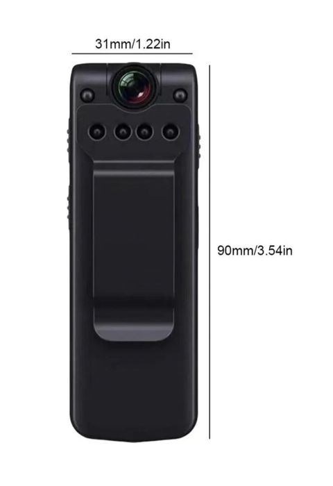 Камера-диктофон с поворотным объективом,боди камера, ночная съемка