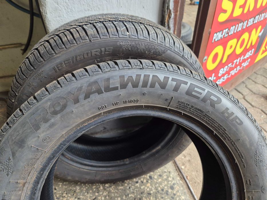 185/60r15 royalblack opony zimowe jak nowe 8mm 2023r