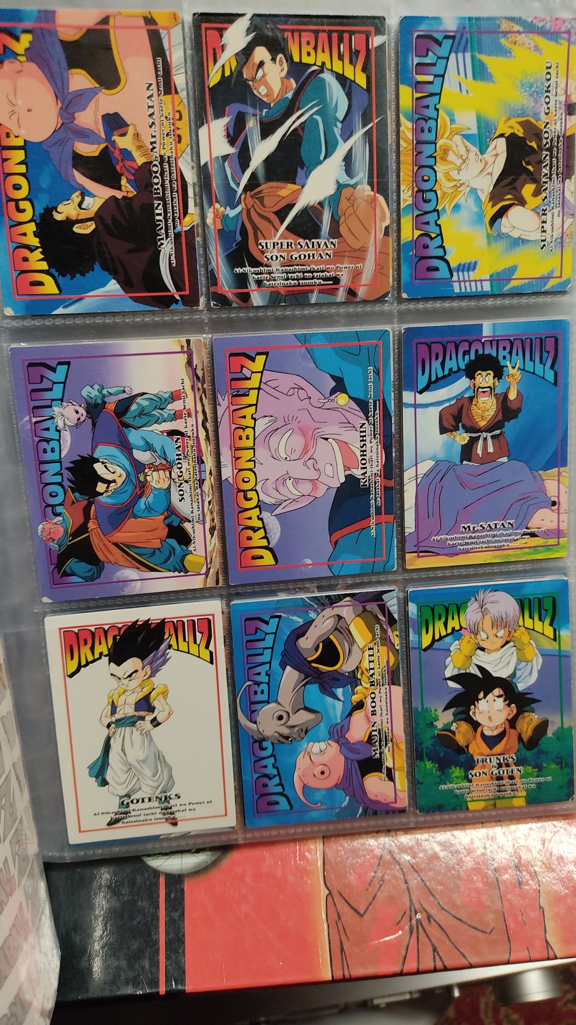 DragonballZ Memorial Photo Cards Amada coleção 1995