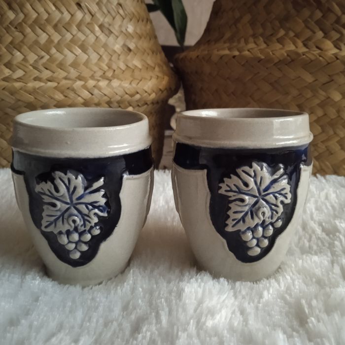 Kubki kieliszki do miodu pitnego retro prl vintage