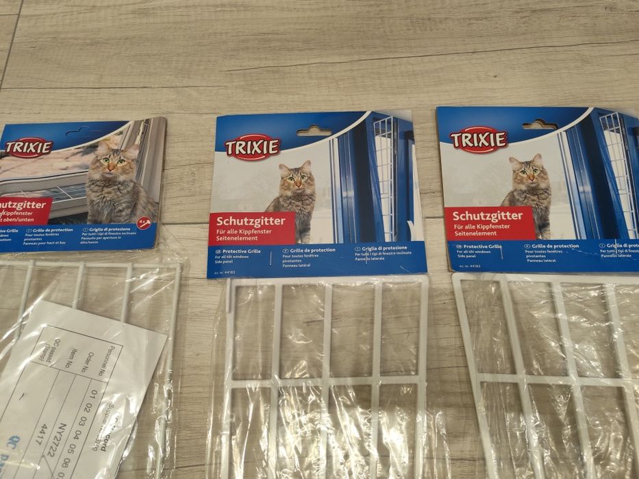 NOWE Trixie Kratka zabezpieczająca ochronna dla kota Komplet boki góra