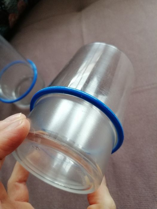 Kubek szklanka 2 sztuki 400 ml z kolekcji Tupperware - używane