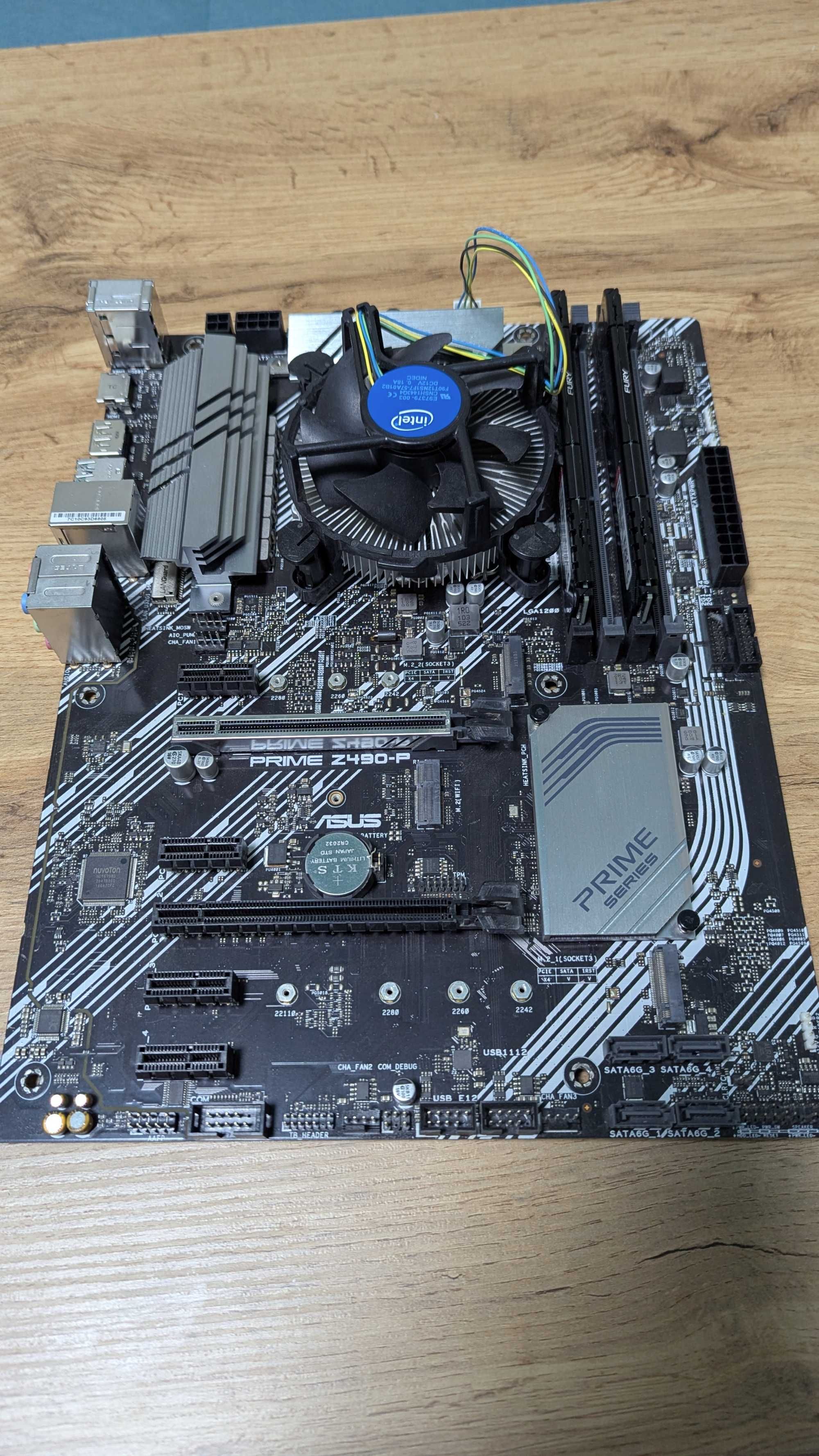 Intel Core i7-10700 + Asus Prime Z490-P + 2x16Gb DDR4 Kingston Fury