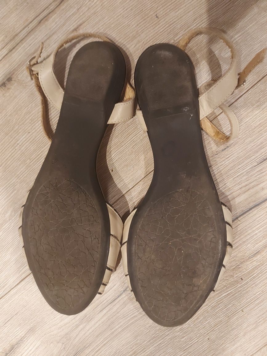 Skórzane włoskie damskie buty 38