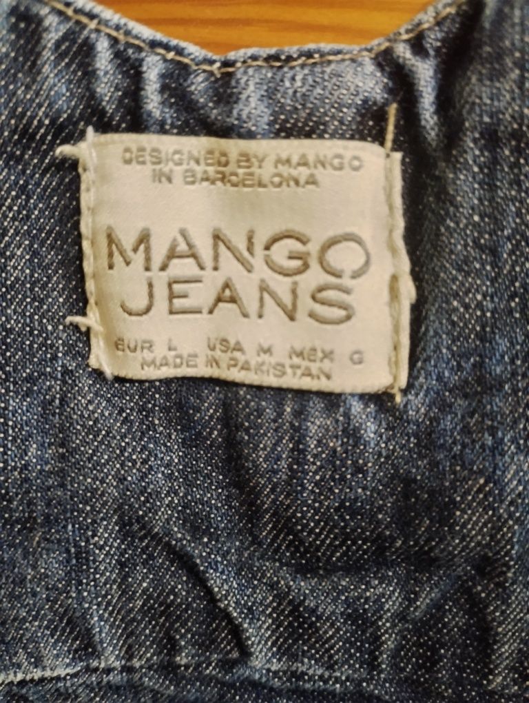 Джинсовый комбинезон , шорты Mango